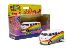 Corgi 1/43 Volkswagen Campervan "Peace Love and Rainbows" image
