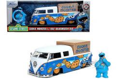 Jada 1/24 1963 VW Bus Truck with Cookie Monster image