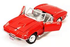 Motormax  1/24 1967 Chevrolet Corvette Convertible Red  image