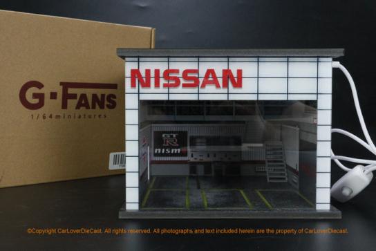 G-Fans 1/64 Nissan Double Storey Garage with LED Lights image