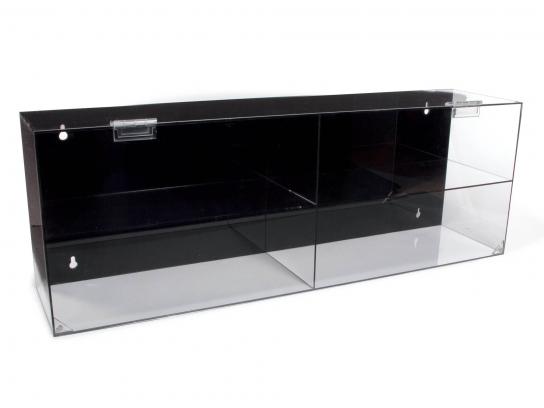 Autoworld 1/18 4-Car Acrylic Display Case with Black Back image