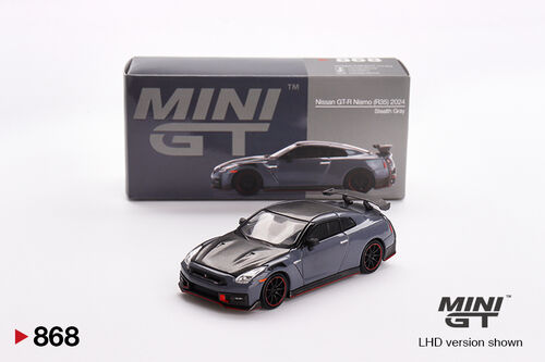 Mini GT 1/64 Nissan GT-R (R35) Nismo 2024 Stealth Gray image