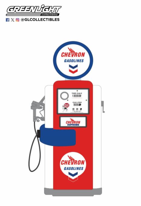 Greenlight 1/18 Wayne 100-A Gas Pump 40 1948 - Chevron  image