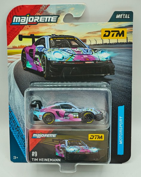 Majorette 1/64 Porsche 911 GT3 R DTM #9 Tim Heinemann image