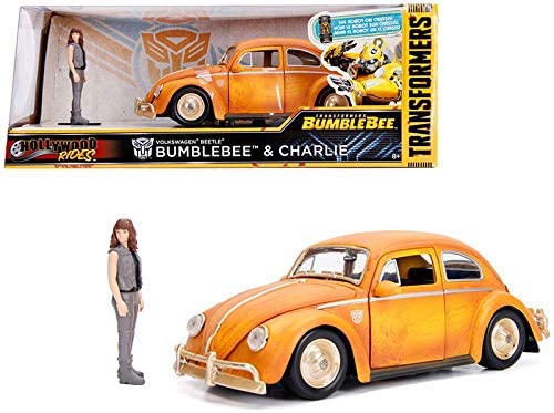 Jada 1/24 VW Beetle Bumblebee with Figurine image