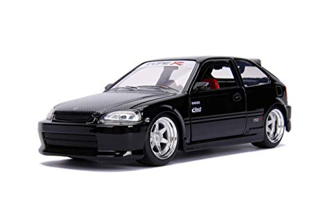 Jada 1/24 '97 Honda Civic EK Type R Black image