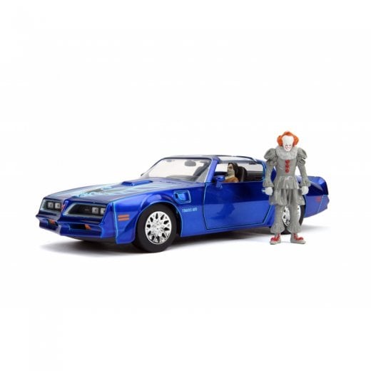 Jada 1/24 HWR IT Pennywise Pontiac Firebird with Figure image