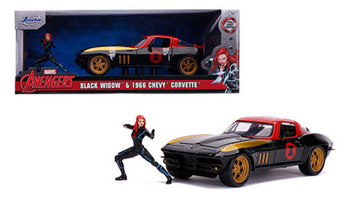 Jada 1/24 1966 Chevy Corvette with Black Widow image