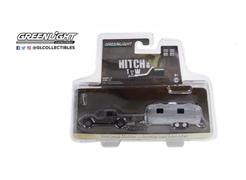 Greenlight 1/64 2020 Jeep Gladiator with Airstream image