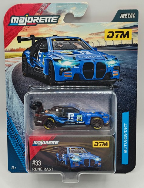Majorette 1/64 BMW M4 GT3 EVO DTM #33 Rene Rast image