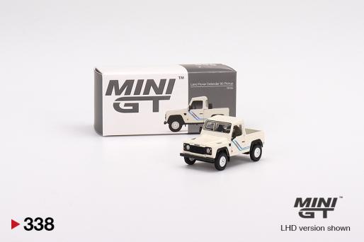 Mini GT 1/64 Land Rover Defender 90 Pickup White image