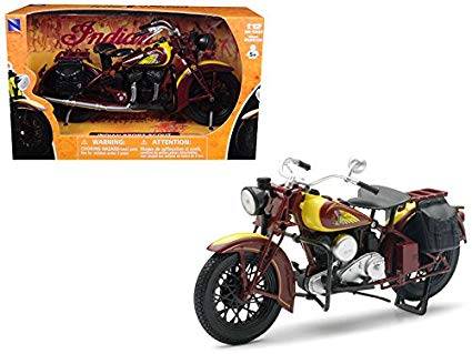 New Ray 1/12 1934 Indian Sport Scout Brown image