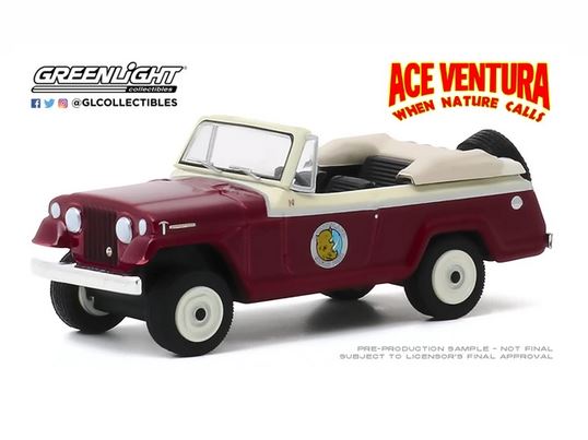 Greenlight 1/64 1967 Jeep Jeepster Convertible - Ace Ventura image