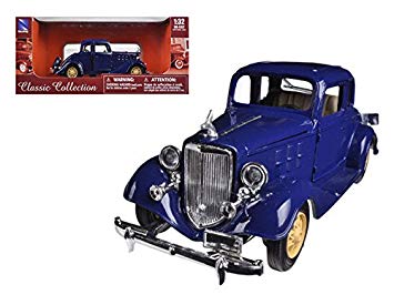 New Ray 1/32 1933 Chevrolet Two Passenger 5 Window Coupe Blue image