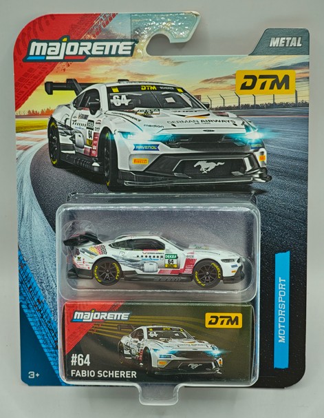 Majorette 1/64 Ford Mustang GT3 DTM #64 Fabio Scherer image