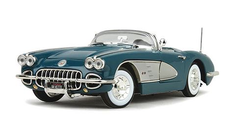 Motormax 1/18 1958 Chevrolet Corvette - Turquoise image