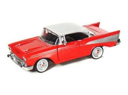 Motormax 1/24 1957 Chev Bel Air - Red/White image