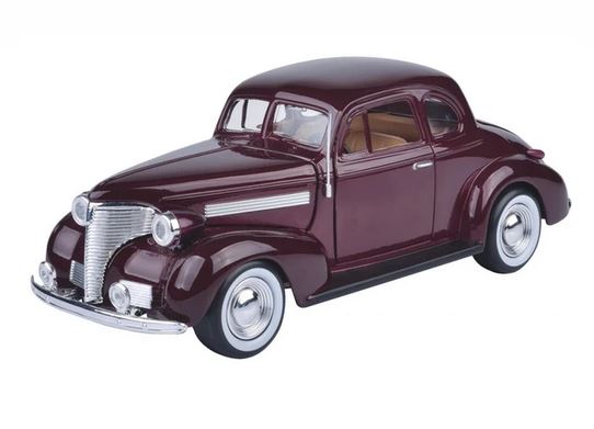 Motormax 1/24 1939 Chevrolet Coupe - Burgundy image