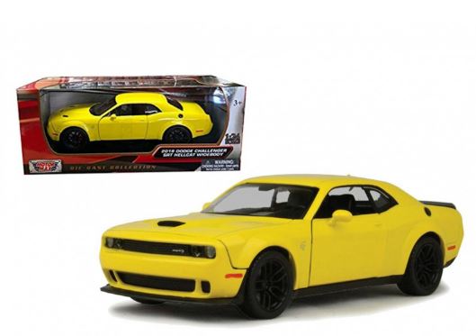 Motormax 1/24 Dodge Challenger SRT Hellcat 2018 - Yellow image