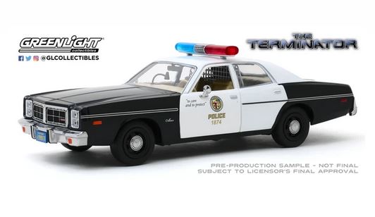 Greenlight 1/24 1977 Dodge Monaco Met Police - Terminator image