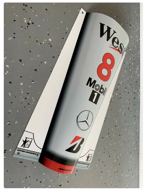 Garage63 1998 McLaren F1 Nose Mika Hakkinen 3D Metal Wall Art image