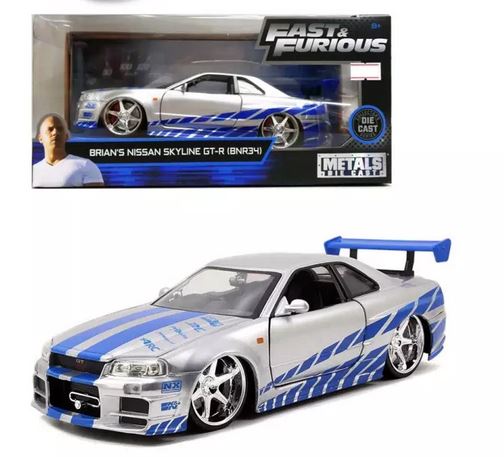 Jada 1/24 2002 Nissan Skyline R34 - Fast & Furious image