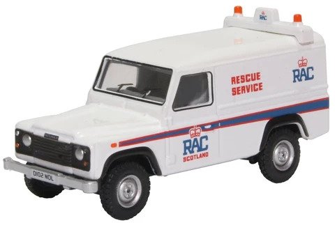 Oxford 1/76 Land Rover Defender LWD Hard Back RAC image