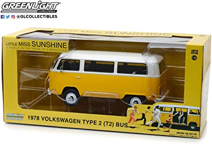 Greenlight Collectables 1/24 1978 Volkswagen Type 2 (T2B) Bus Yellow/White Roof image