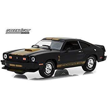 Greenlight 1/43 1977 Ford Mustang Cobra II Black image