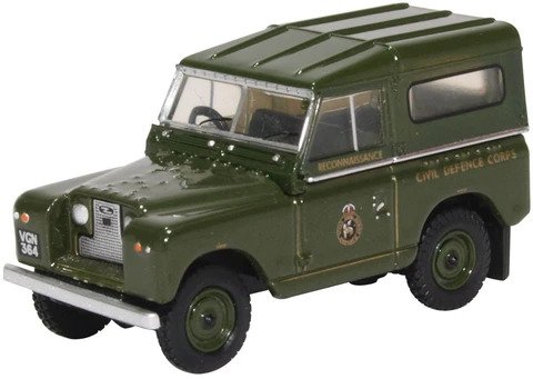 Oxford  1/76 Land Rover Series II SWB Station Wagon Civil Defence image