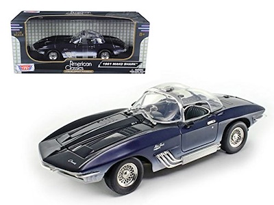 Motormax  1/18 1961 Chevrolet Corvette Mako Shark Blue image