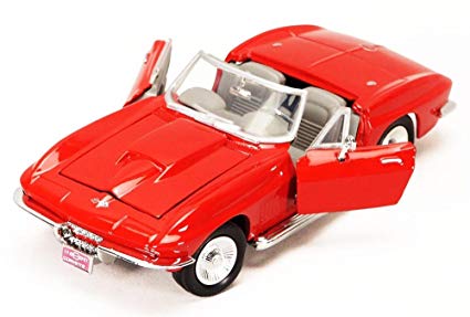 Motormax 1/24 1967 Chevrolet Corvette Convertible Red image