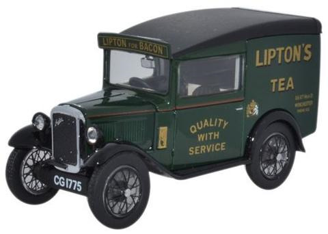 Oxford 1/43 Austin Seven RN Van Liptons Tea image