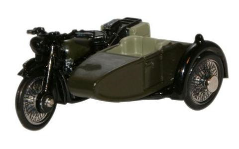 Oxford 1/76 BSA Motorbike and Sidecar 34th Armoured Brigade NW Europe 1945 image