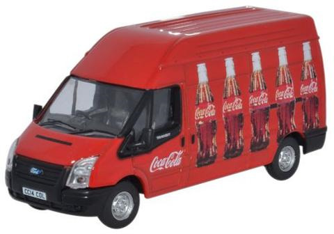 Oxford  1/76 Ford Transit LWB Hi Top - Coca Cola Bottles  image