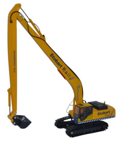Oxford 1/76 Stobert Rail Excavator image