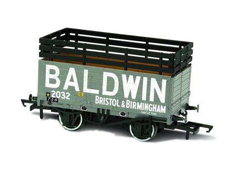 Oxford 1/76 Coke Wagon, 7 Plank, 3 Coke rails, Baldwin 2032 image