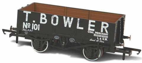Oxford 1/76 Mineral Wagon, 5 Plank, T Bowler London No 101 image