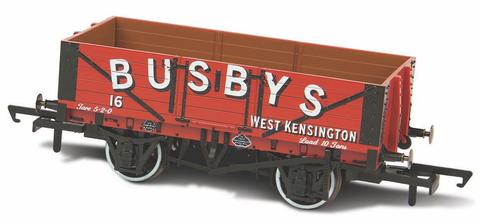 Oxford 1/76 Mineral Wagon, 5 Plank, Busby's No16 image