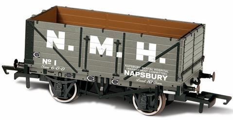 Oxford  1/76 Mineral Wagon 7 Plank, Napsbury Hospital Cmttee No1  image