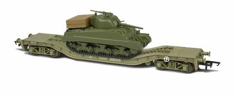Oxford 1/76 Warwell with Sherman Tank image