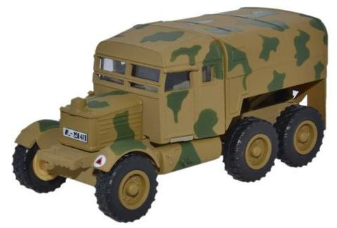 Oxford  1/76 Scammell Pioneer Artillary Tractor Luftwaffe Crete 1943 image