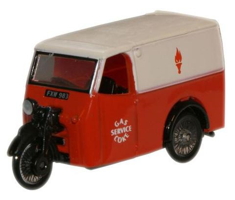 Oxford  1/76 Tricycle Van Gas and Coke Service image