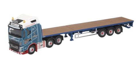 Oxford  1/76 Volvo FH4 (g) Flatbed Trailer  P Mckerral & Co Ltd image