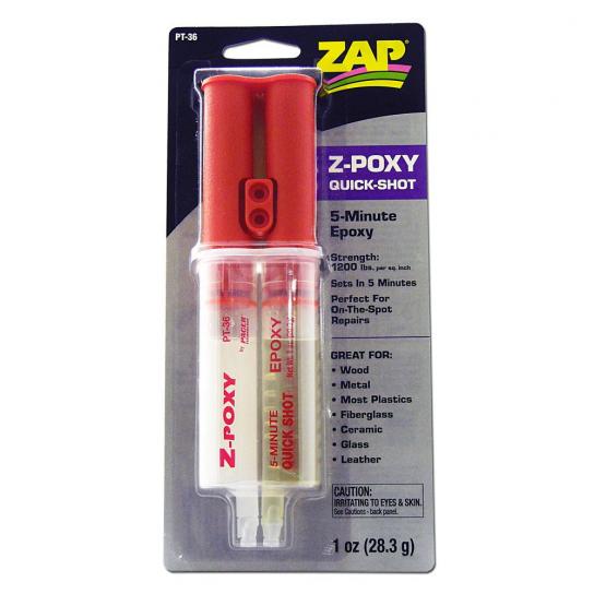 Zap Z-Poxy 5 Minute Epoxy Syringe 1oz (28g) image