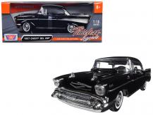 Motormax 1/18 1957 Chevrolet Bel Air Hard Top - Black image