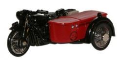 Oxford  1/76 BSA Motorbike and Sidecar Royal Mail image