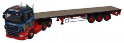 Oxford  1/76 Scania Highline Flatbed Trailer Ian Craig image