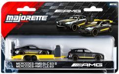 Majorette 1/64 Mercedes-AMG GLC 63S & CLE 53 Trailer Set image