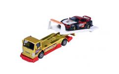 Majorette 1/64 Toyota Supra JZA80 with Isuzu NPR Transporter 'JDM Series' image